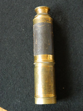 Nachlass-uralt antikes seltenes Fernrohr-Messing-Leder-19tes Jahrhundert-Rarität