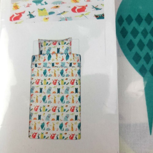 Ikea LATTJO Duvet Cover Set Twin Bed Forest Animals New  - Picture 2 of 4