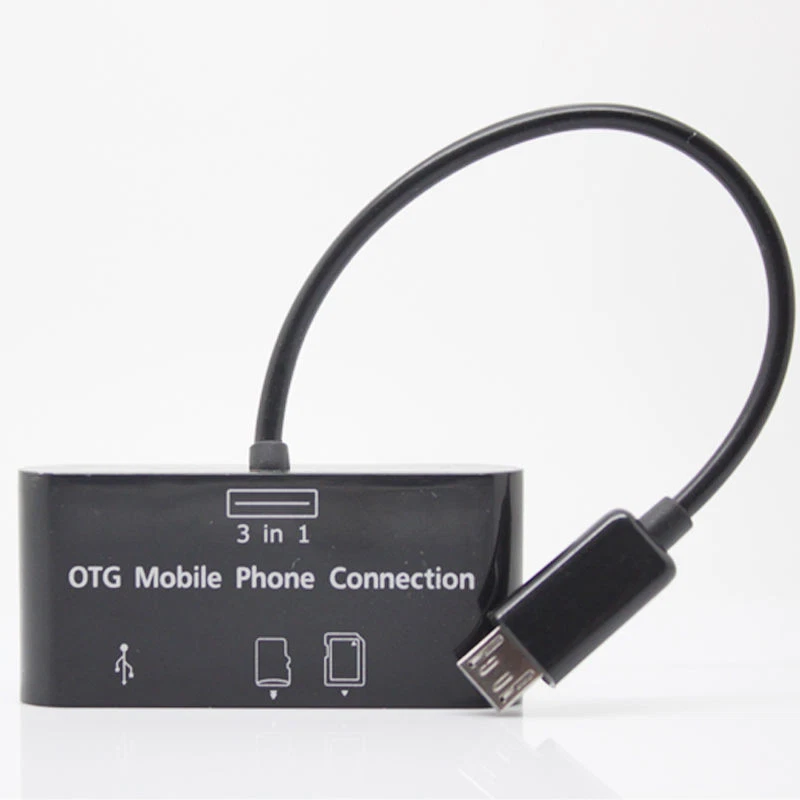 3in1 USB OTG Cable Card Reader for Samsung Galaxy S7 S6 S5 NOTE 5 4 3 OTG Phone - Image 4 of 4