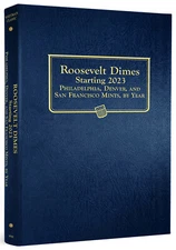 Whitman Classic Coin Album 4948 US ROOSEVELT Dime 2023-2025 PDS  Book  10 cent