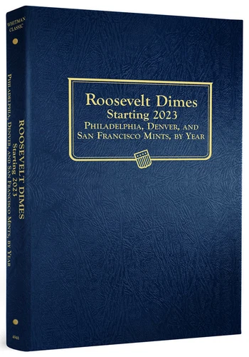 Whitman Classic Coin Album 4948 US ROOSEVELT Dime 2023-2025 PDS  Book  10 cent