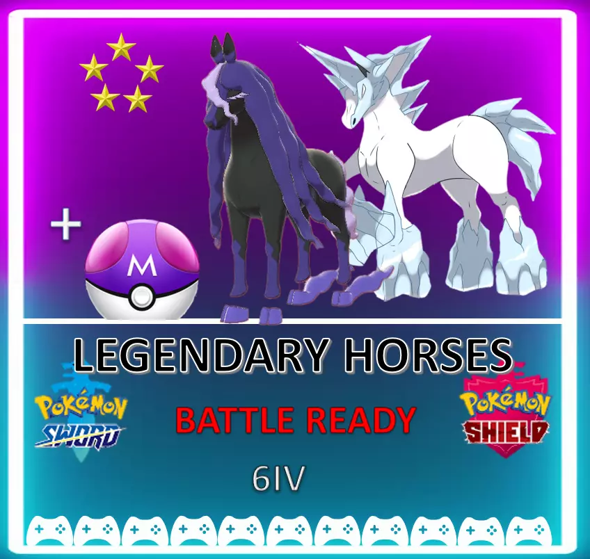 Pokemon Sword & Shield ⚔️ LEGENDARY SPECTRIER & GLASTRIER🔥6IV CROWN TUNDRA  DLC!