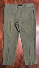 Banana Republic Hampton Olive Green Linen/Cotton Pants Women's size 10