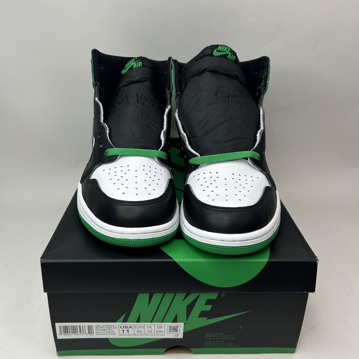 Nike Air Jordan 1 Retro High OG “Lucky Green” DZ5485-031 Men's 11