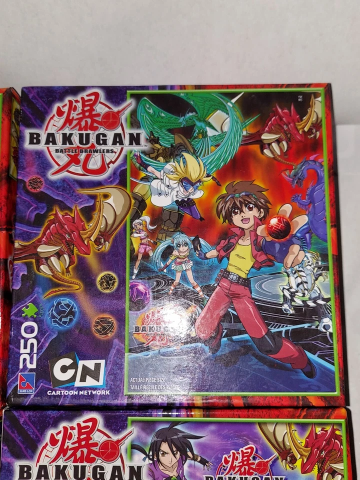 Rompecabezas Bakugan Battle Brawlers sellado de fábrica 250 piezas nuevo 2008 juego de 4  Foto 3 de 4