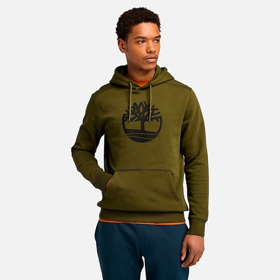 Timberland Unisex Tree Logo Fleece Hoodie/Sweaters — Pullover – 2220 - Image 4 of 4
