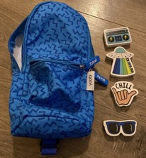 Yoobi Mini Backpack Pencil Case Blue Cute Filled W Supplies  Hard Case W Supply