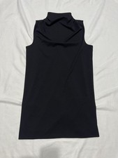 Express Sleeveless Cowl Neck Dress Womens Large Black Pullover Casual Knit Soft