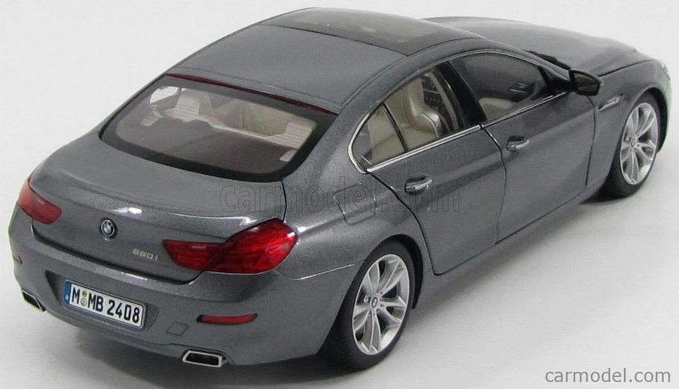 Paragon Models - 1:18 Diecast - BMW 650I Gran Coupe - Grey Metallic - Dealer  - Image 3 of 4