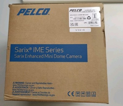 Pelco IME338-1IRS 3 Megapixel Sarix Enhanced Indoor IR Dome, 2.8-8mm Lens