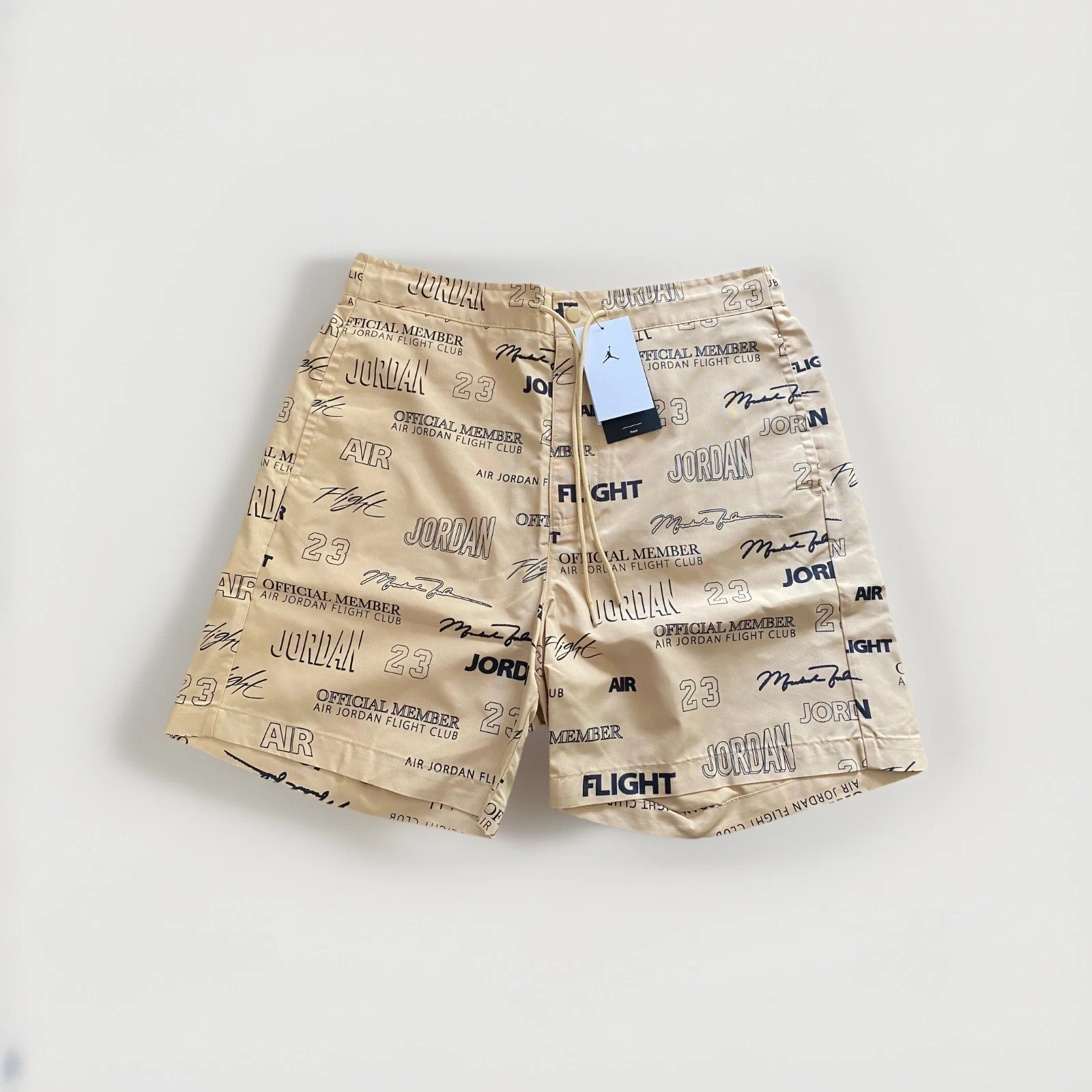 Jordan Flight MVP Shorts Tan All-Over Print NWT DX9726-252 Men's XXL NEW