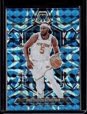 2023-24 Panini Mosaic #34 Precious Achiuwa Reactive Blue