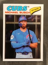 2026 Topps Heritage #305 Michael Busch ⭐SHORT PRINT CHROME⭐ Chicago Cubs 🐻