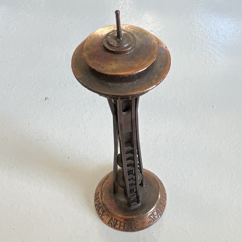 Space Needle, Seattle Washington - Metal Space Needle Replica, 5.75”