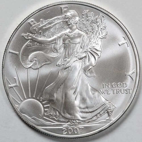 2007 American Silver Eagle (BU) in a Capsule - PRISTINE - ORIGINAL OWNER!
