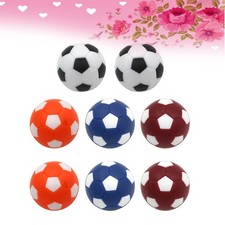  8 Pcs Plastic Replacement Footballs Mini Tabletop Soccer Game Desktop Small