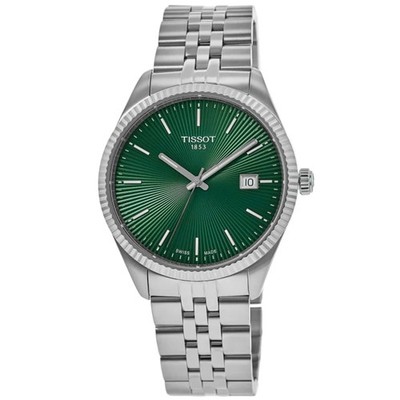New Tissot Ballade Quartz Green Dial Stainless Men's Watch T156