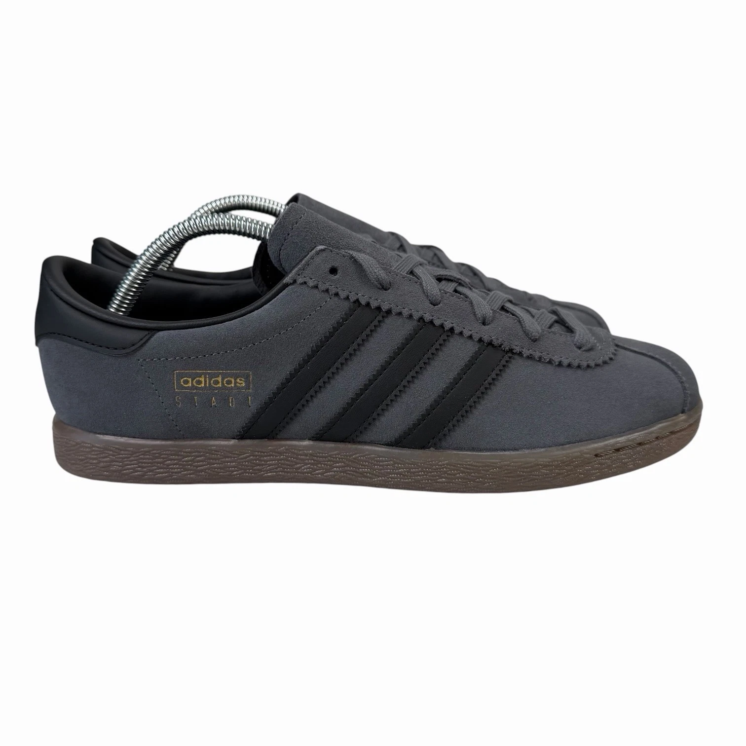Adidas Stadt Grey Black Gum Shoes JQ9013 Men's Sizes 8 - 11.5