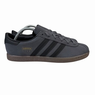 Adidas Stadt Grey Black Gum Shoes JQ9013 Men's Sizes 8 - 11.5