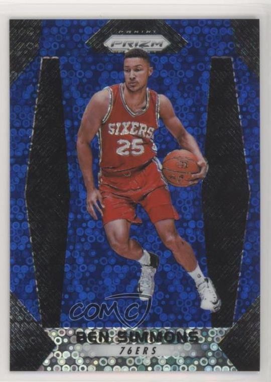 2017-18 Panini Prizm Fast Break Blue Prizm 86/175 Ben Simmons #9 7y2