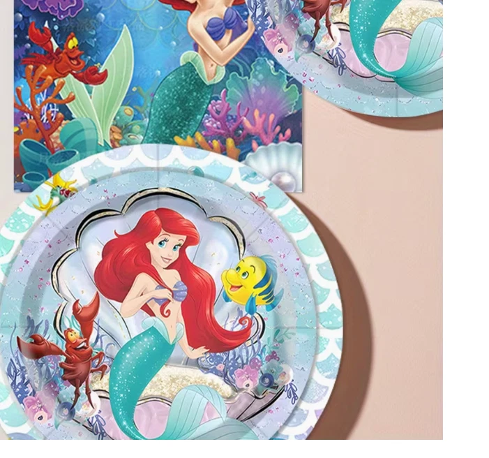 **NEU* Ariell Meerjungfrau Party Set 80 Teile Kinder Geburtstag - Bild 4 von 4