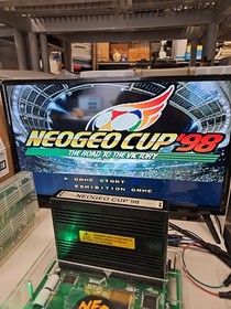 Neo Geo Cup 98 MVS SNK Cartridge - (100% Authentic Board) Shockbox *Tested*