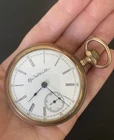 1890s Antique Elgin National Watch Co Gold Filled Pocket Watch AS IS