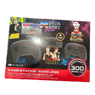 MY ARCADE GameStation Wireless Plug & Play Console 300+ Games w/ Data East Hits