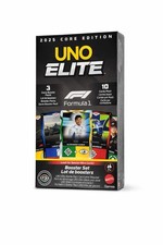 UNO Elite 2025 Core Edition Formula 1 F1 Booster Set 3 Packs Mattel New