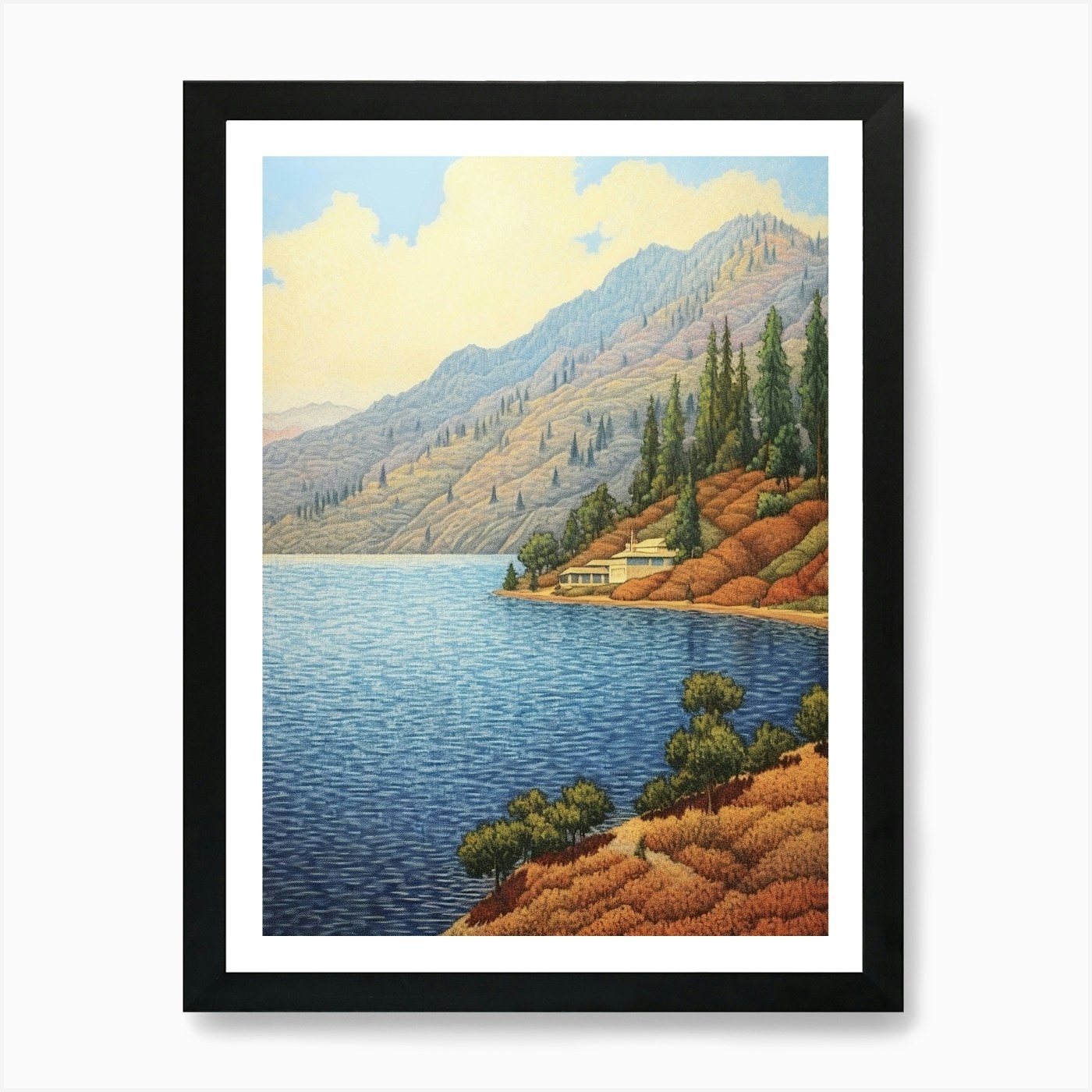 [ POSTER ONLY A3 ] Lake Chelan Retro Pop Art 2 Art Print Wall Art ...