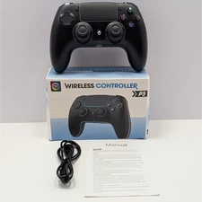 P5 Wireless Game Controller Black RGB Light Turbo Bluetooth PC/Mobile Compatible
