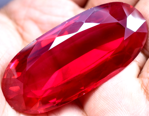 Natural 169.90 Ct Mogok Pink Huge Ruby Sparkling GGL Certified Loose Gemstone - Picture 5 of 12