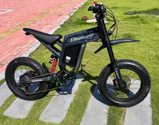 20'' Adults Electric Bike 1500W Motorcycle MTB Fat Tire E-Bike 60V 30AH Moped US