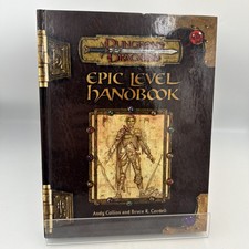 Dungeons and Dragons Epic Level Handbook D&D 3.5 Hardcover D20 System 2002