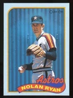 1989 O-Pee-Chee OPC Canadian Box Bottom Card #K Nolan Ryan Houston Astros
