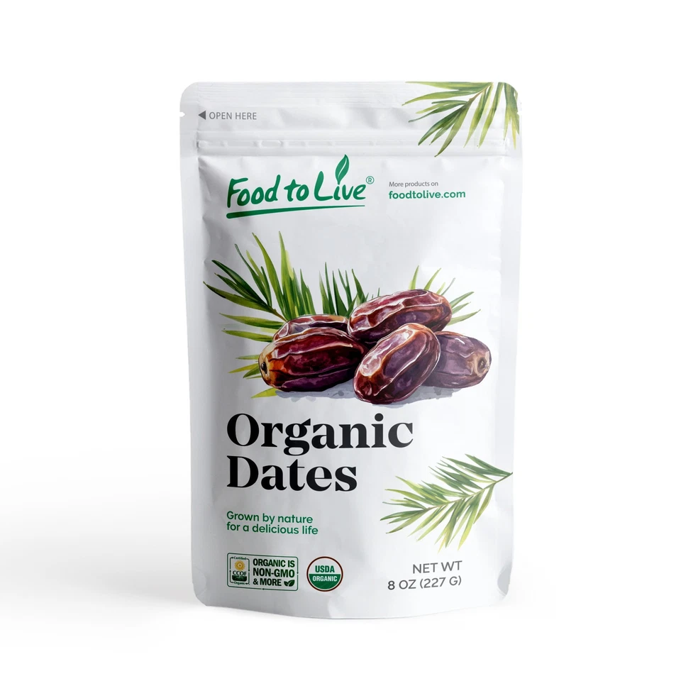 Organic Medjool Dates - Non-GMO, Raw, Vegan - by Food To Live - Image 2 of 4