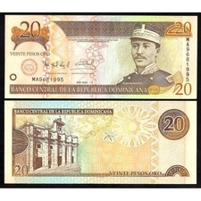 DOMINICAN REPUBLIC 20 Pesos Oro 2004 - UNC - Pick 169d