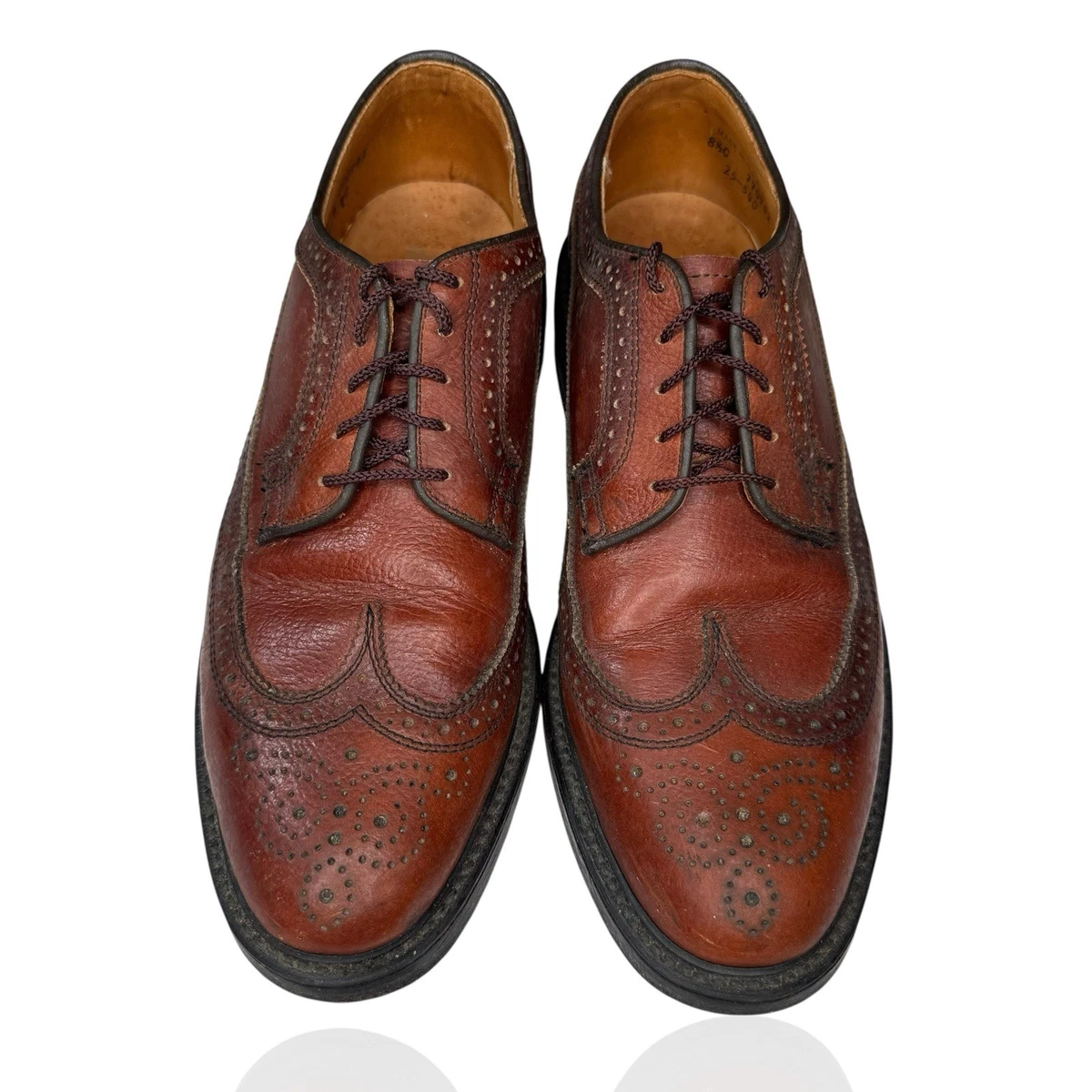 Vintage 80s Dexter Brown Leather Lace-Up Oxford Casual Shoes men’s size 12 USA Dexter Oxford Shoes - Etsy main image 4