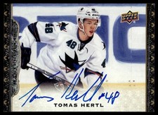 2014-15 Upper Deck Masterpieces Signatures Tomas Hertl Auto San Jose Sharks #47
