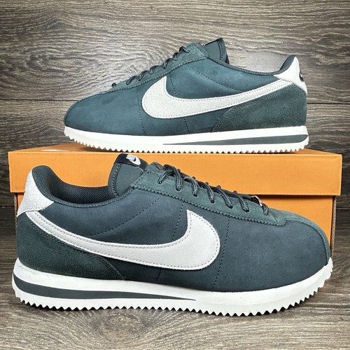 Nike Men's Cortez Premium Blue Green Suede Athletic Shoes Sneakers Trainers New - Image 1