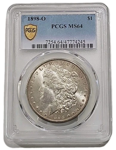 1898-O PCGS MS64 Morgan Silver Dollar w/ Nice Cartwheel Luster & Flashy Pops