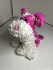 Vintage 2000 Toys R Us Animal Alley Pink/White Plush Dog