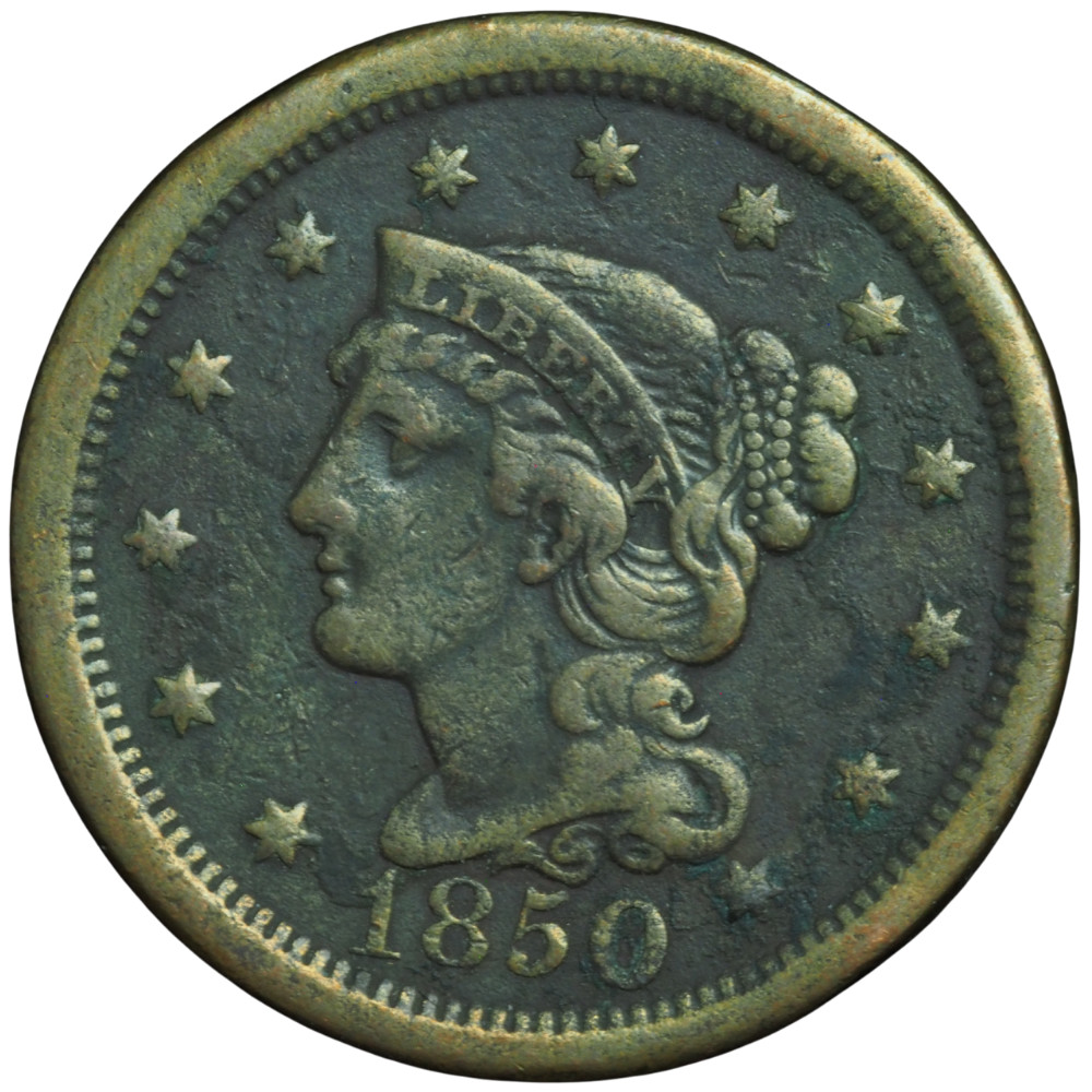 1850 Liberty Head Large Cent Very Fine Condition *JE
