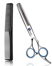 Professional Thinning Shears with Comb - 6.5  Japanese Stainless Steel Textur...