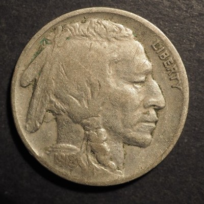 1918  **P**  BUFFALO NICKEL  **NICE COIN!** - Free Shipping! M8767