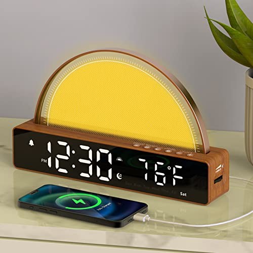 Sunrise Alarm Clock, Wake Up Light Dawn Simulator, Bedside L
