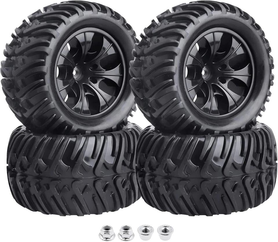 Durable 4.92" RC Monster Tires & Rims Set - Perfect for 2S & 3S Brushless Models - Image 3 of 4