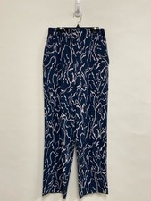 Athleta Size 6 Navy/Cream Athletic Pants