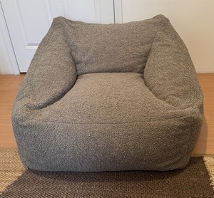 Overman International Cooper Faux Sheepskin Bean Bag Lounge Chair