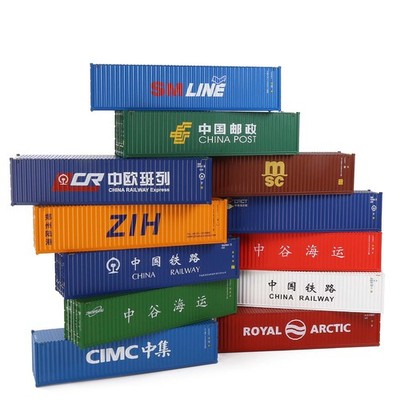 1 Stück 1:87 Spur H0 40ft Container Versand Güterwagen Modelleisenbahn Wagen
